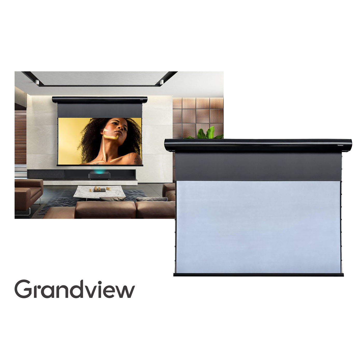 Grandview Dynamique Series ALR black grid electric anti-light curtain