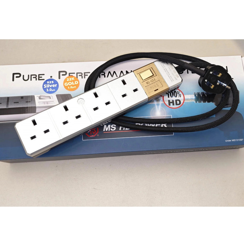 MS Power MS GS4 4位濾波防雷插座 (英式)