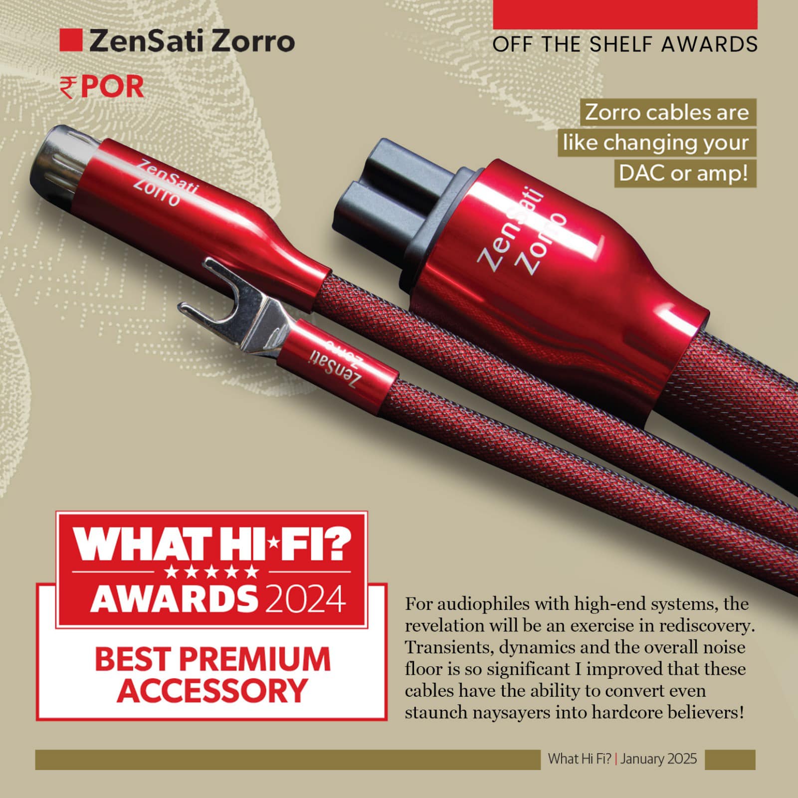 ZenSati Zorro Powercord 電源線