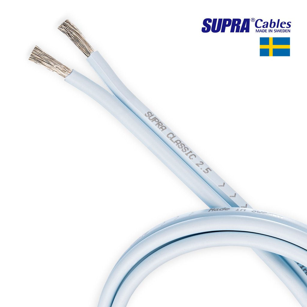 Supra Cables Ply 2.0 Speaker Wire – 14 AWG – Made In Sweden – Sold By The Meter