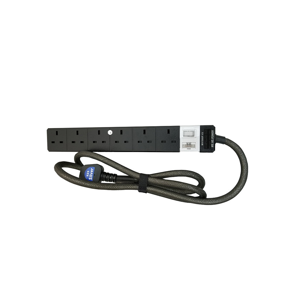 MS Power MS-1080P V3 third generation six-position filtered lightning protection socket (British style)