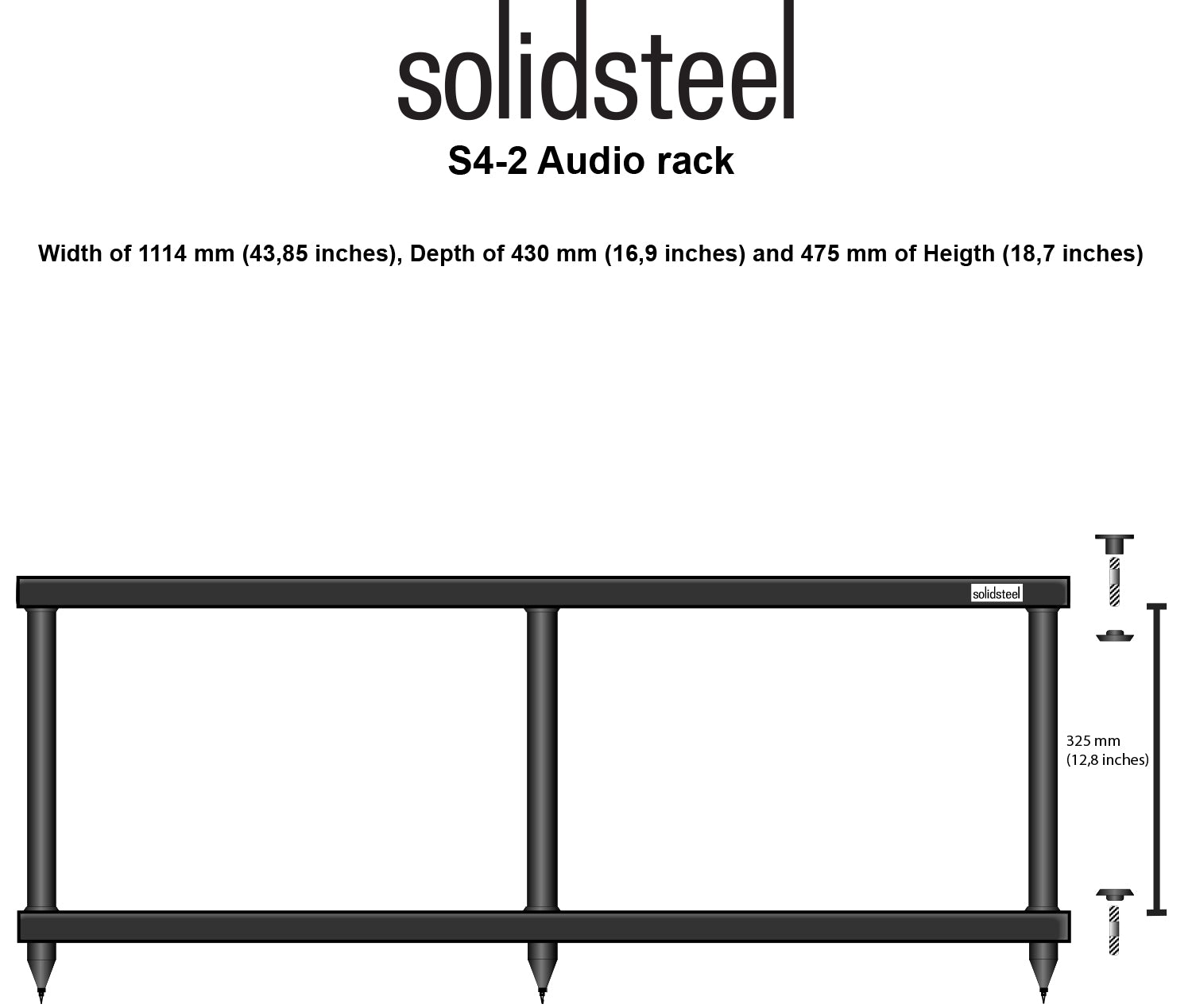 Solidsteel S4-2 HiFi Rack