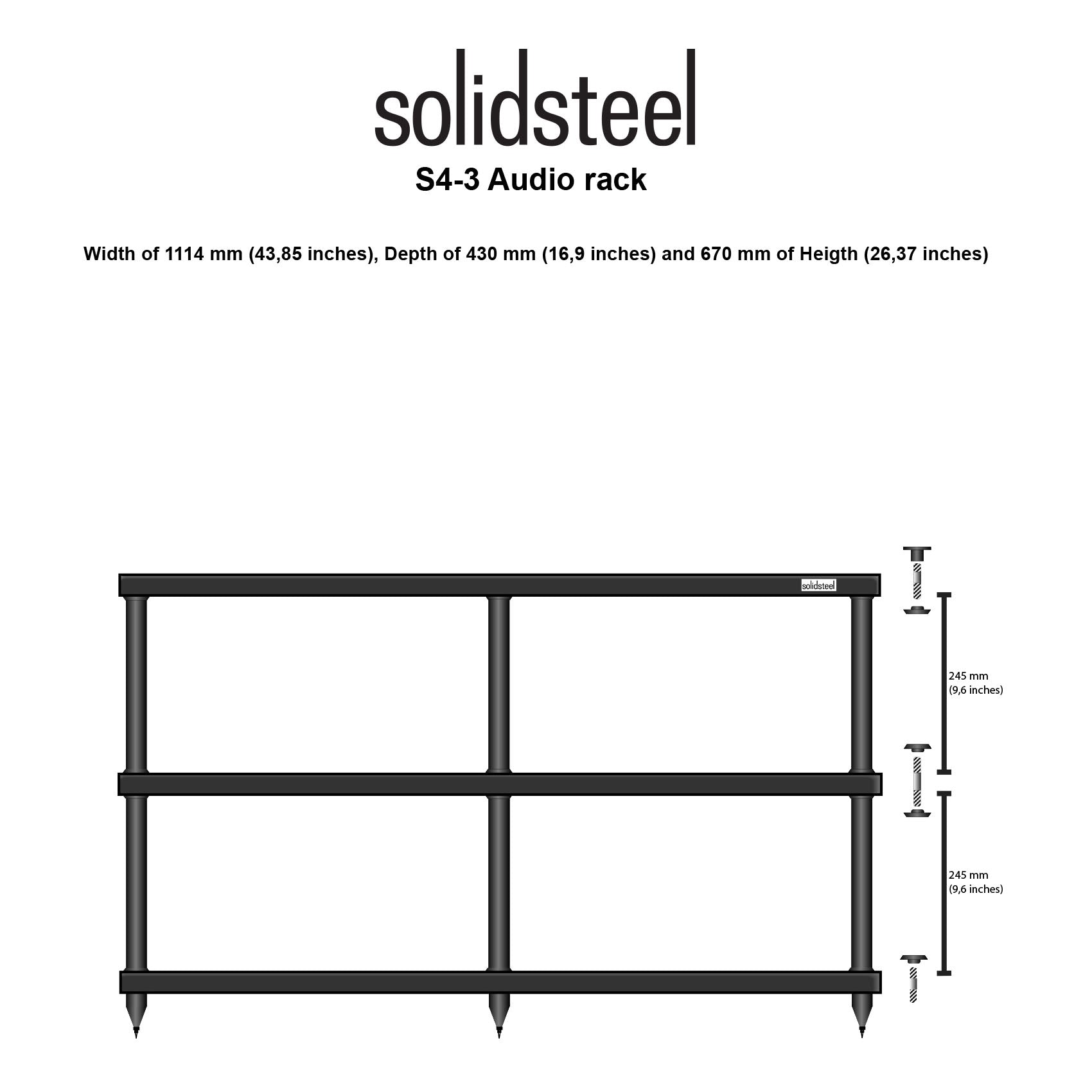 Solidsteel S4-3 HiFi Rack
