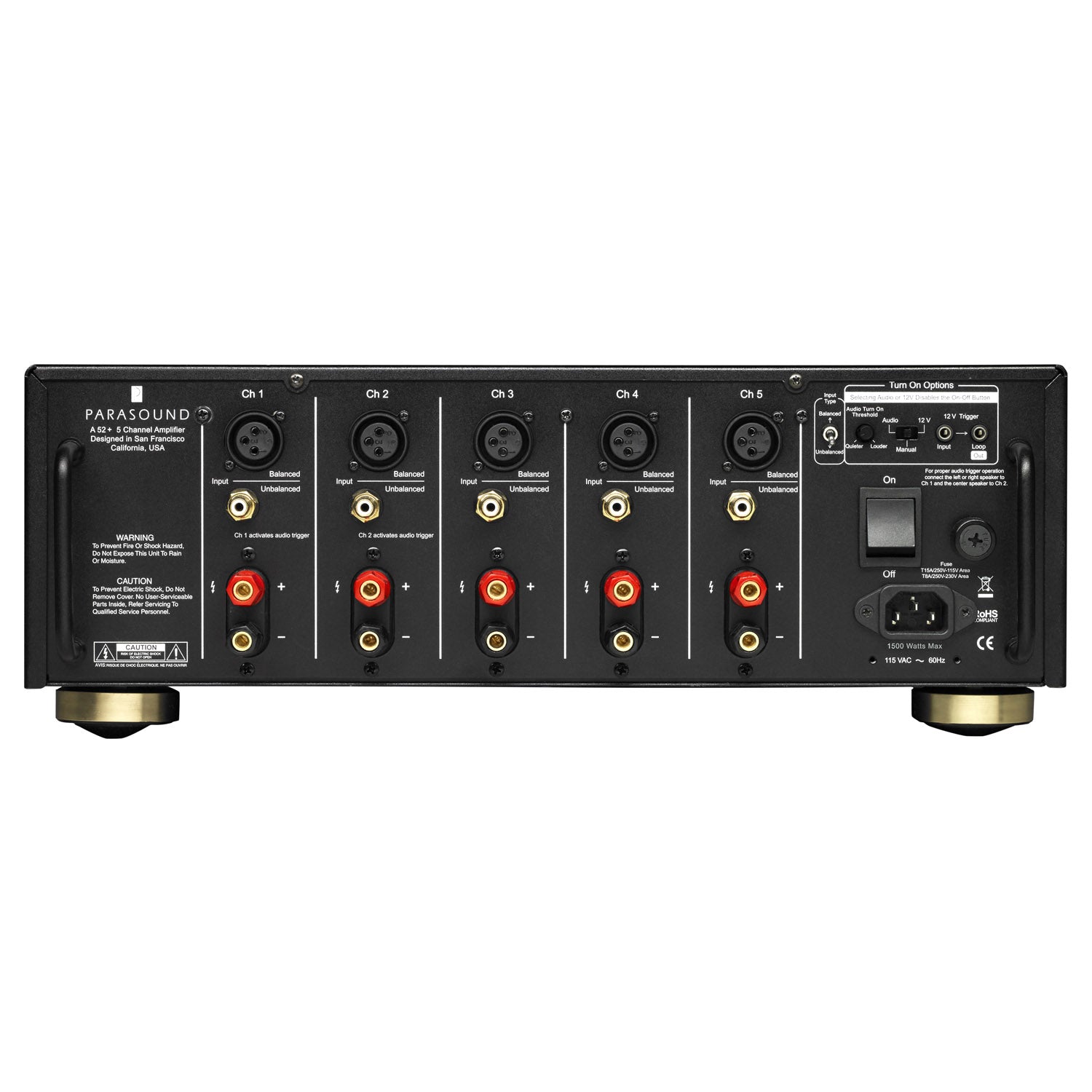 Parasound Halo A52+ 5-channel power amplifier