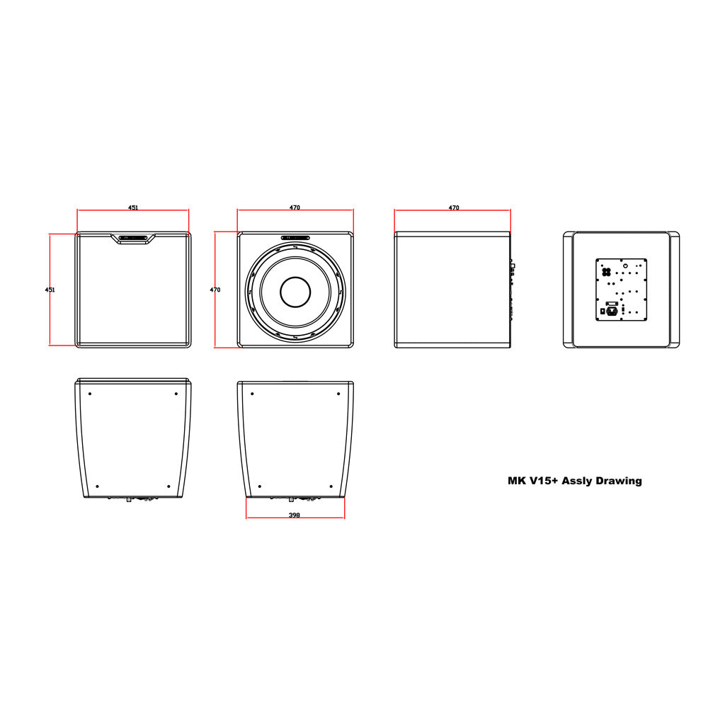 V12+ Subwoofer 有源超低音