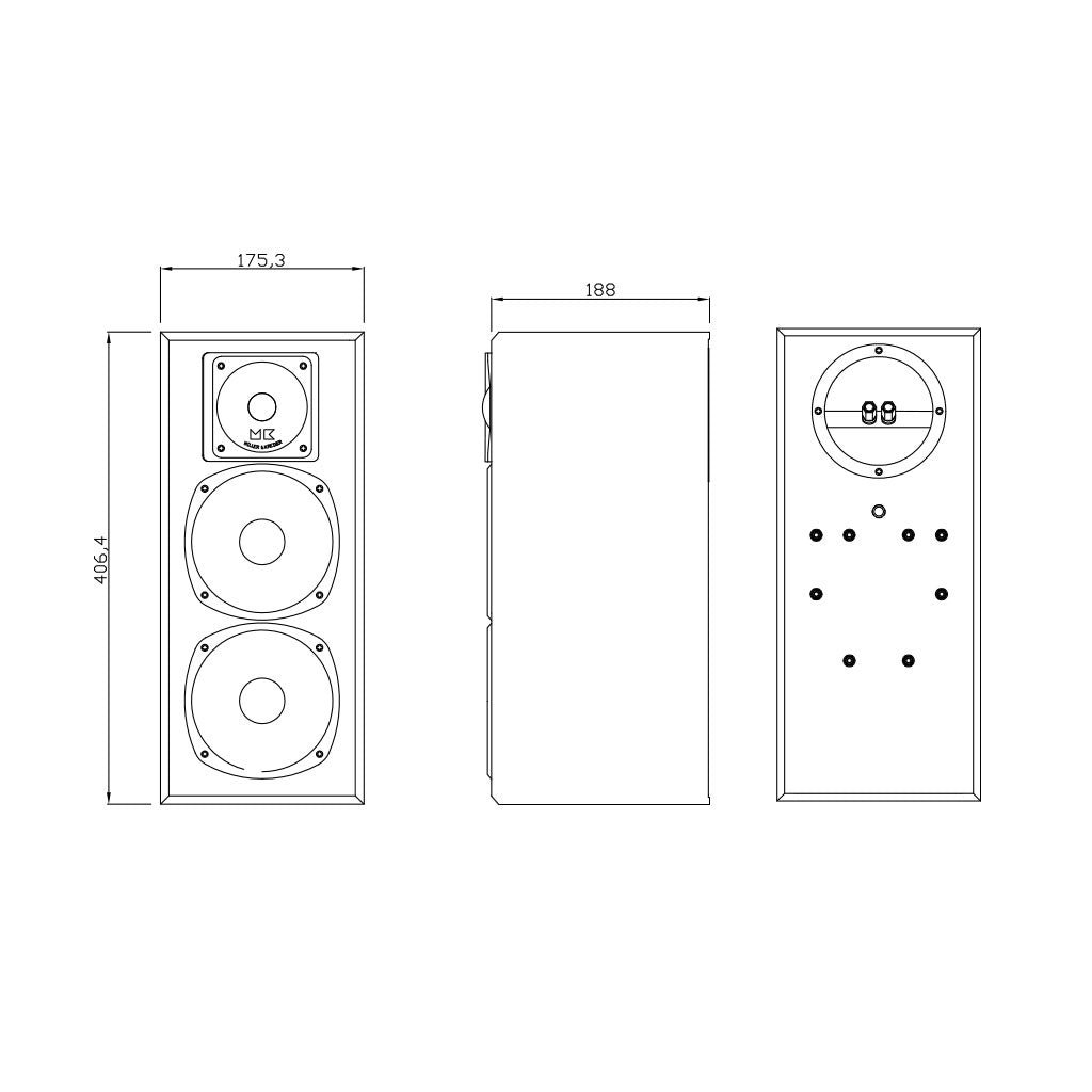 M&K Sound LCR 750C center speaker