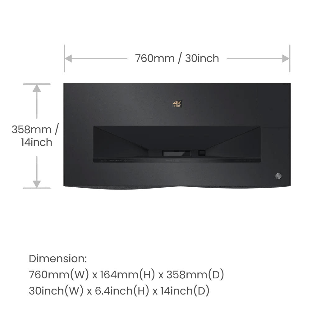 BENQ V5000i 4K LaserTV ultra-short throw laser projection TV