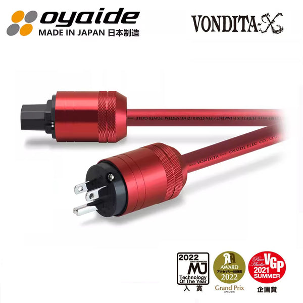 【high-end】OYAIDE VONDITA電源ケーブル 1m【新品】 美品 OYAIDE VONDITA-X 電源ケーブル 1 8m 元箱付 オヤイデ