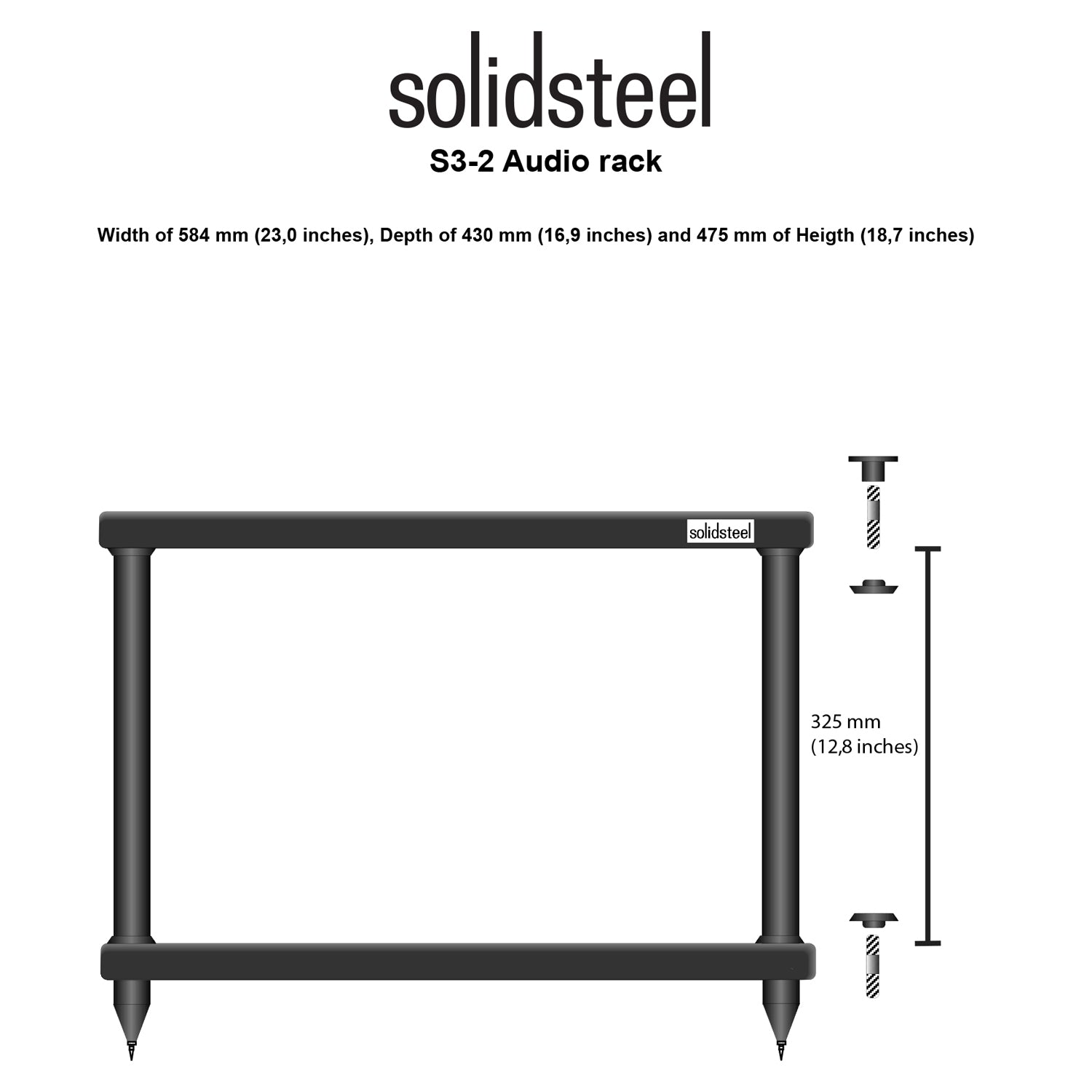 Solidsteel S3-2 Speaker Stand